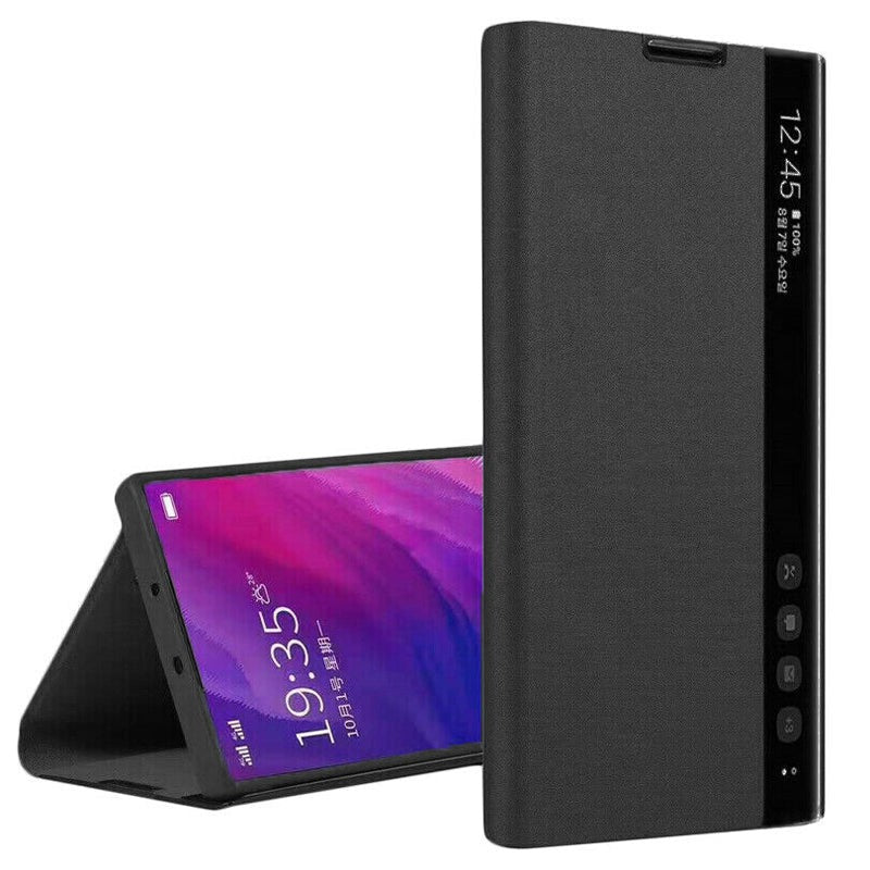 PU Leather Side Window Flip Case