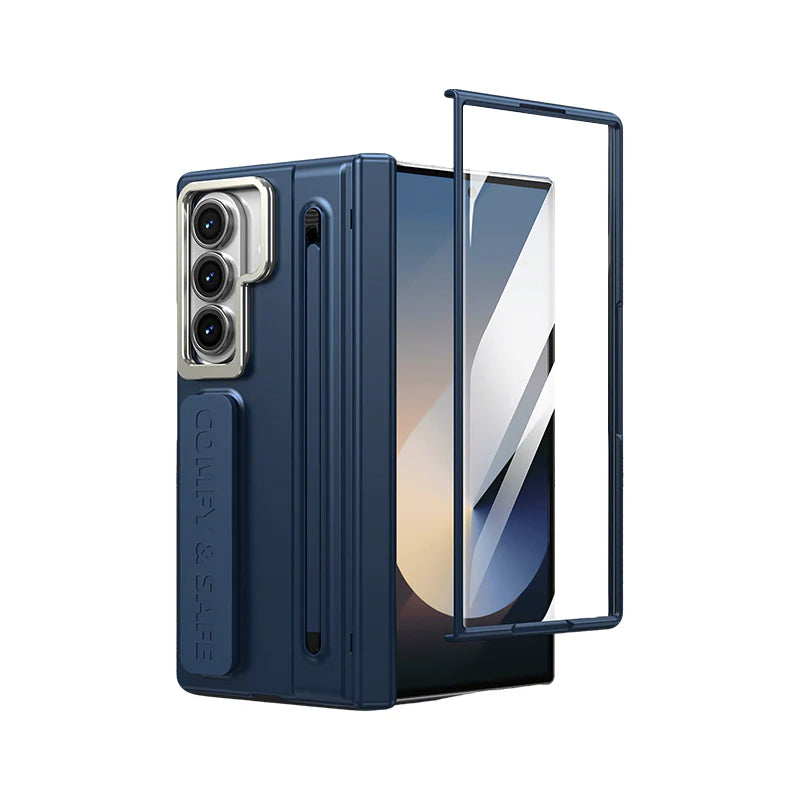 Premium Foldable Case with Built-in Stand & Pen Holder