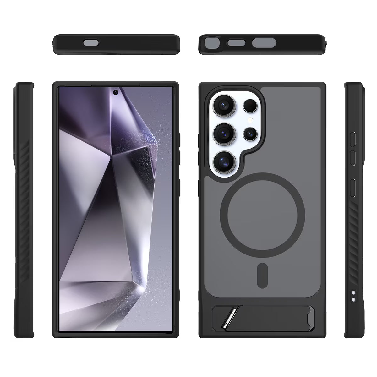 Magnetic Translucent Folding Bracket Case