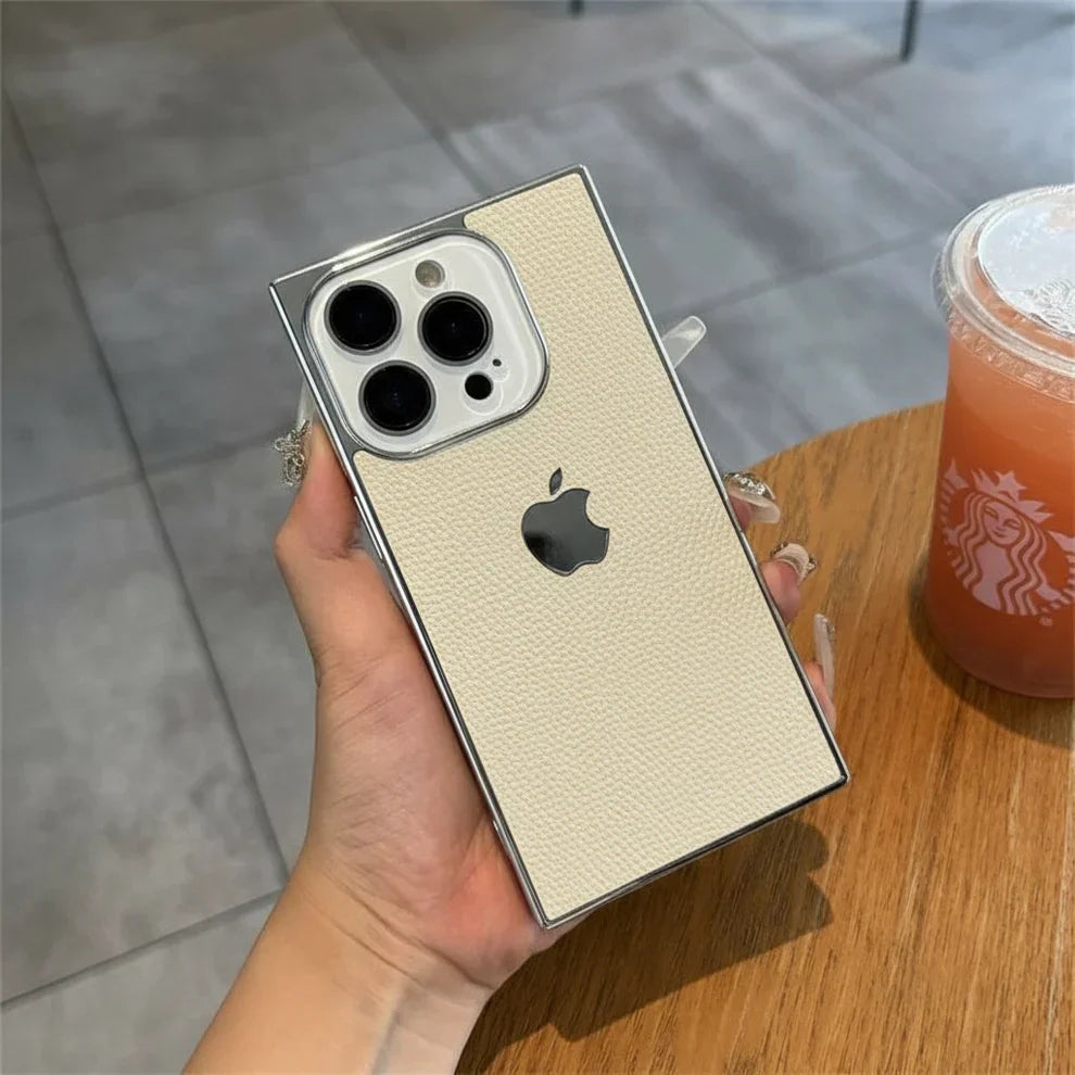 Premium Leather Metallic Case