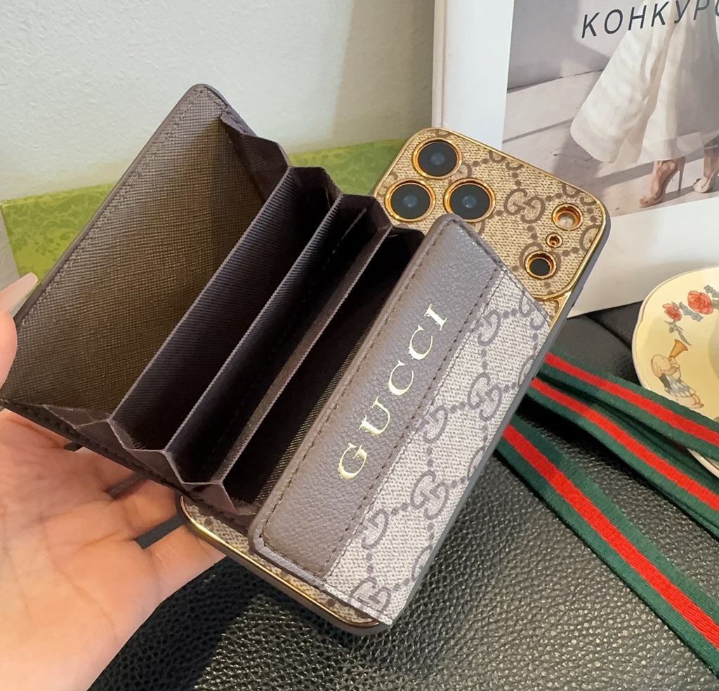 Card Holder Case With Crossbody Lanyard