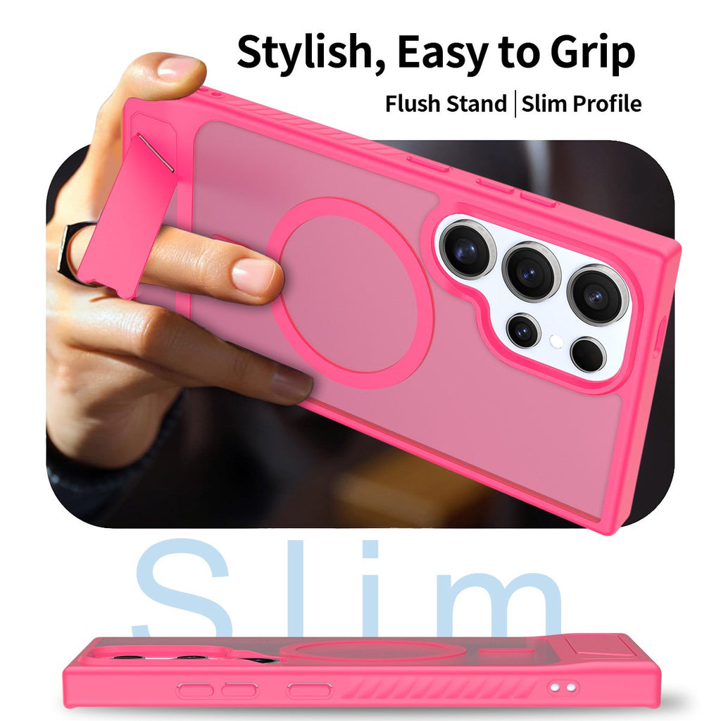 Magnetic Translucent Folding Bracket Case