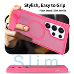 Magnetic Translucent Folding Bracket Case
