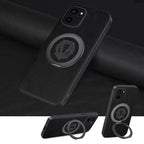 Faux Leather Case With Rotatable Kickstand