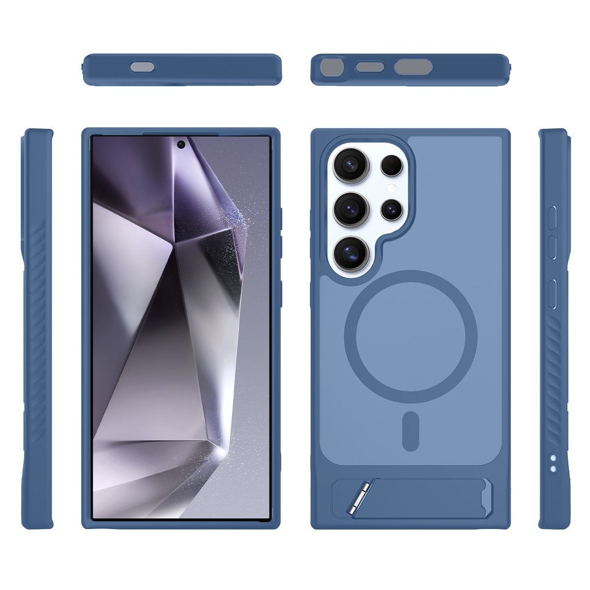 Magnetic Translucent Folding Bracket Case