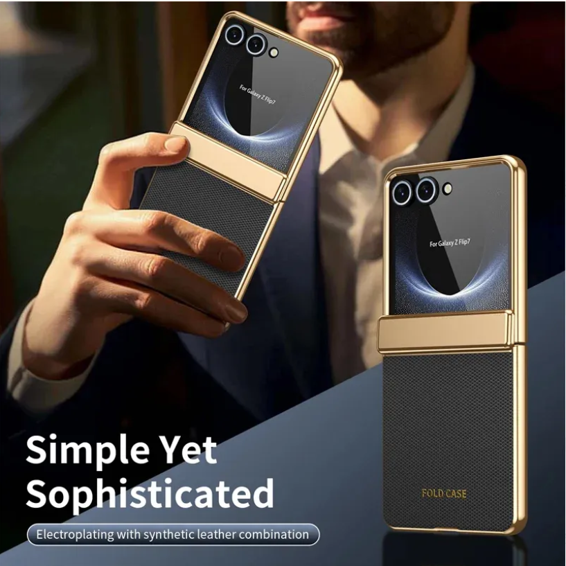 Golden Eclipse Flip Case