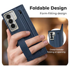 Premium Foldable Case with Built-in Stand & Pen Holder