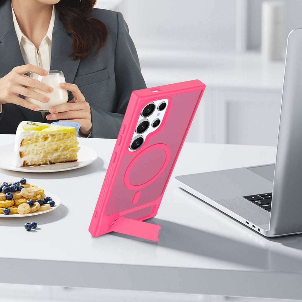 Magnetic Translucent Folding Bracket Case