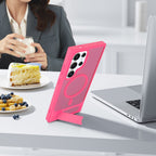 Magnetic Translucent Folding Bracket Case