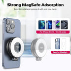 Magnetic Ring Stand With LED Light