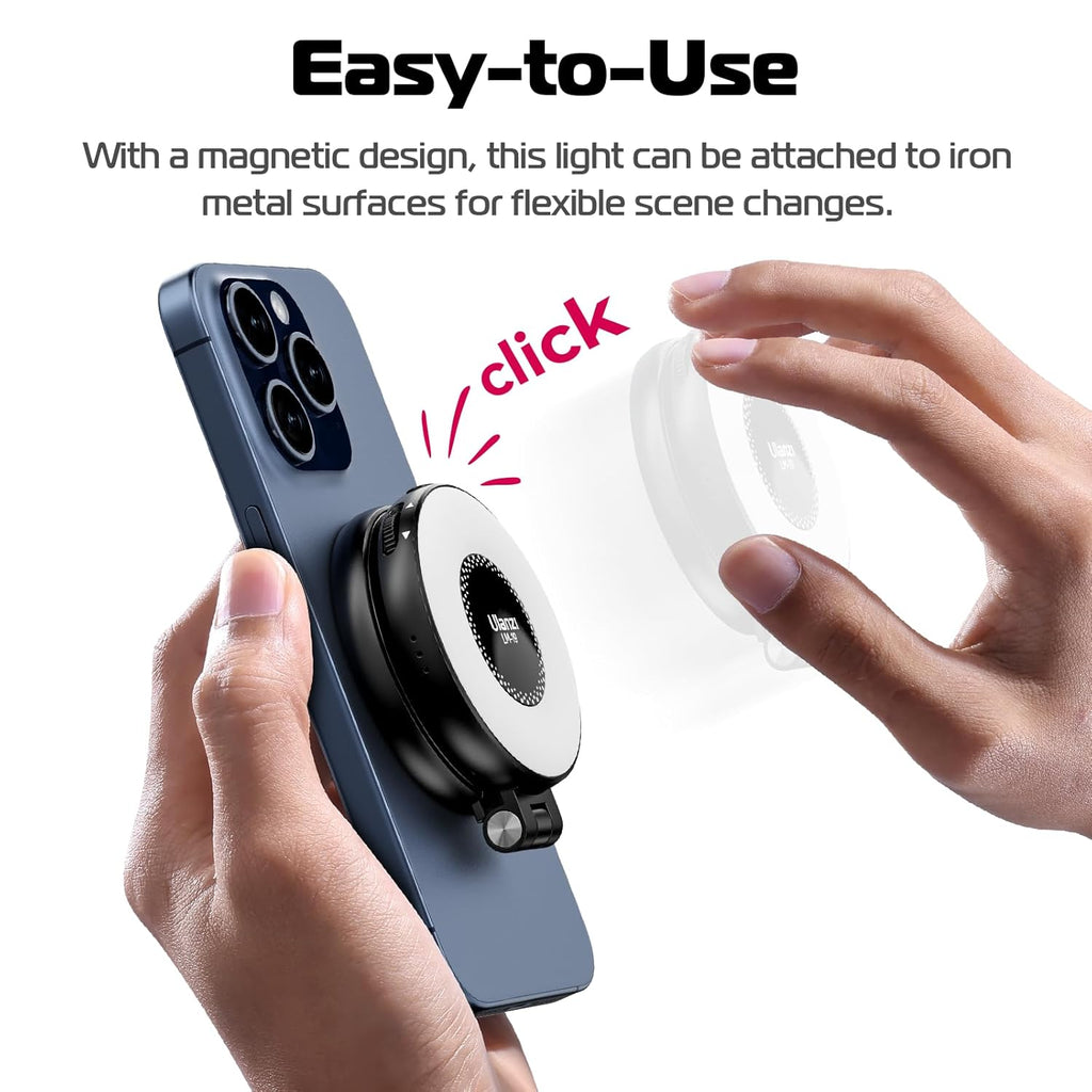Magnetic Ring Stand With LED Light