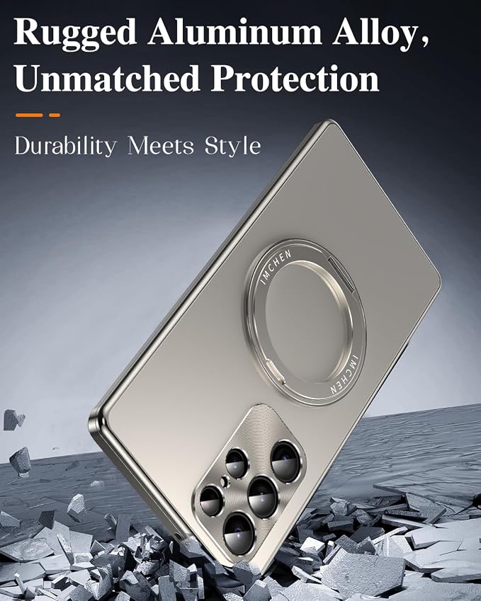 Galaxy S Series - Metal Case with 360° Rotating Ring Stand