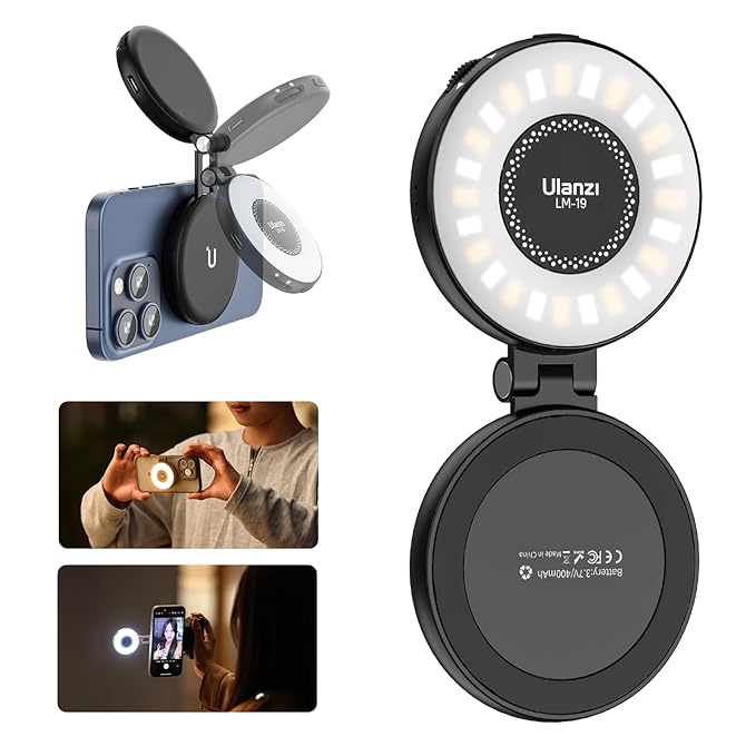Magnetic Ring Stand With LED Light