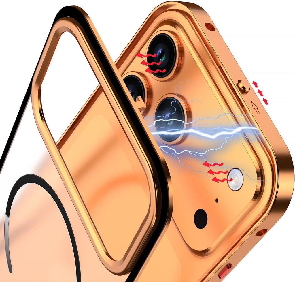Magnetic Frosted Metal Case