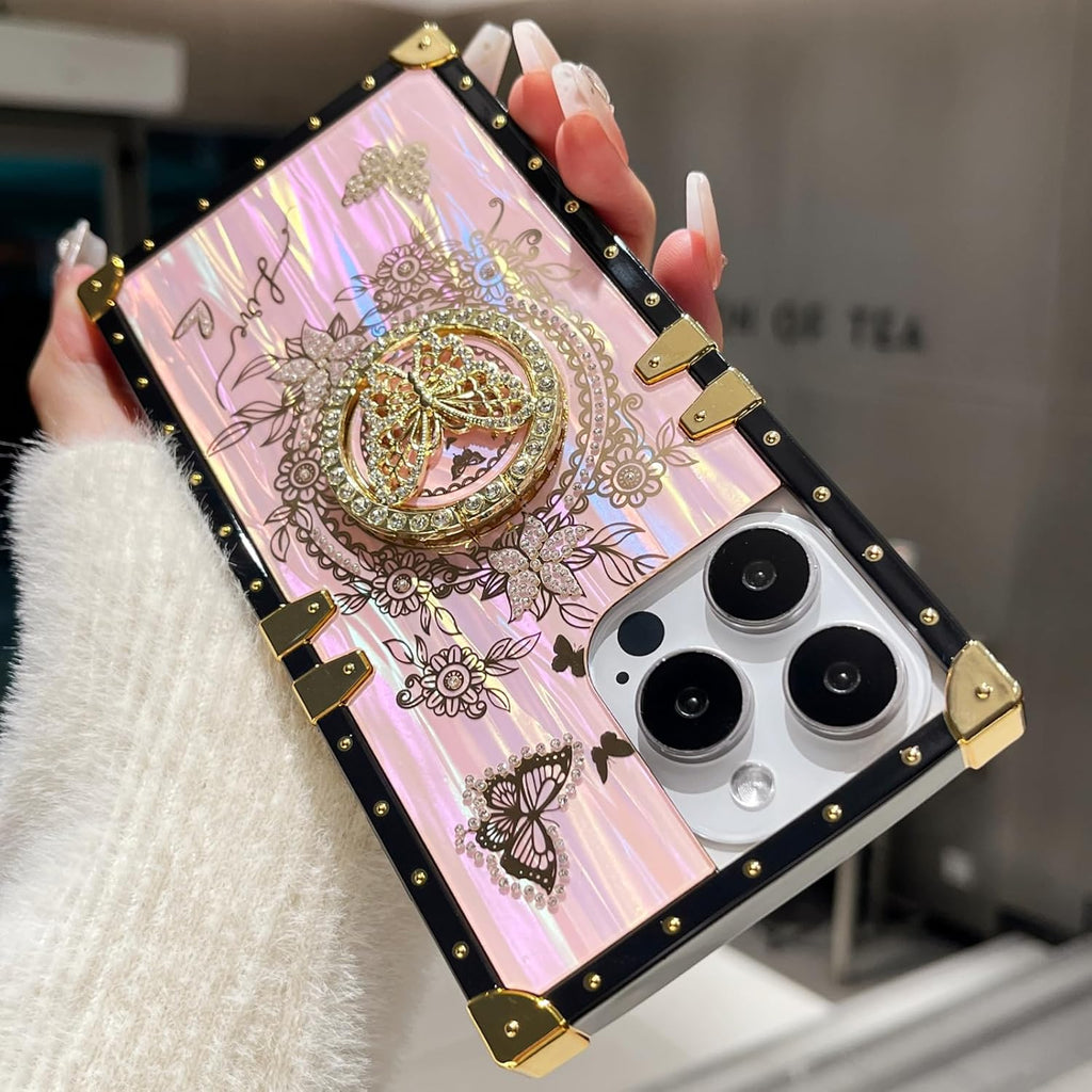 Glitter Butterfly Kickstand Case