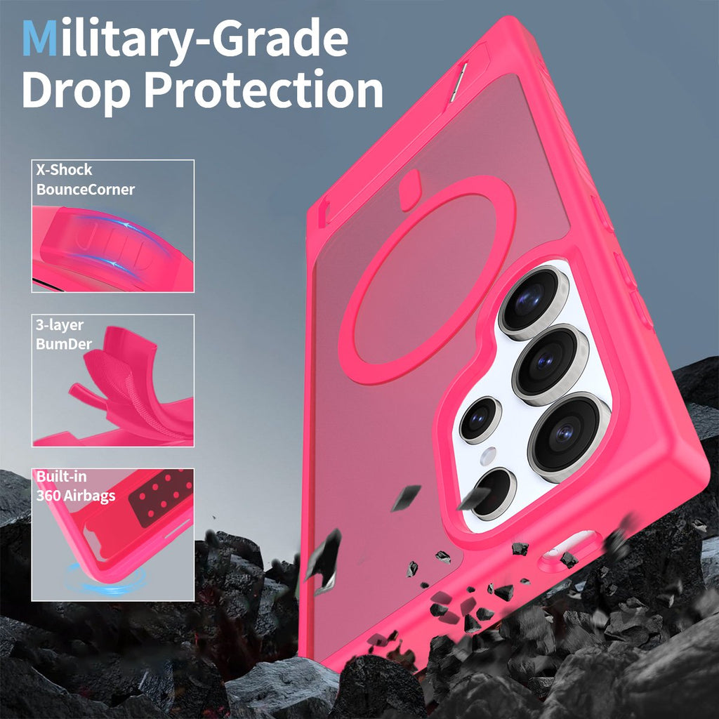 Magnetic Translucent Folding Bracket Case
