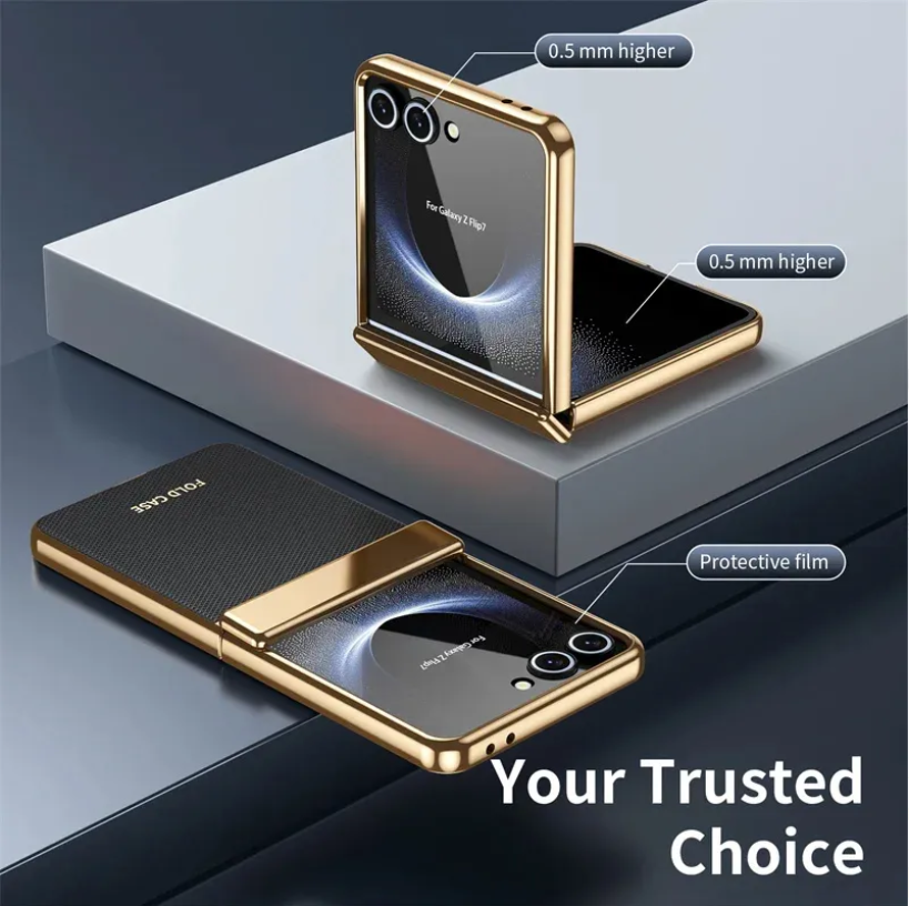 Golden Eclipse Flip Case