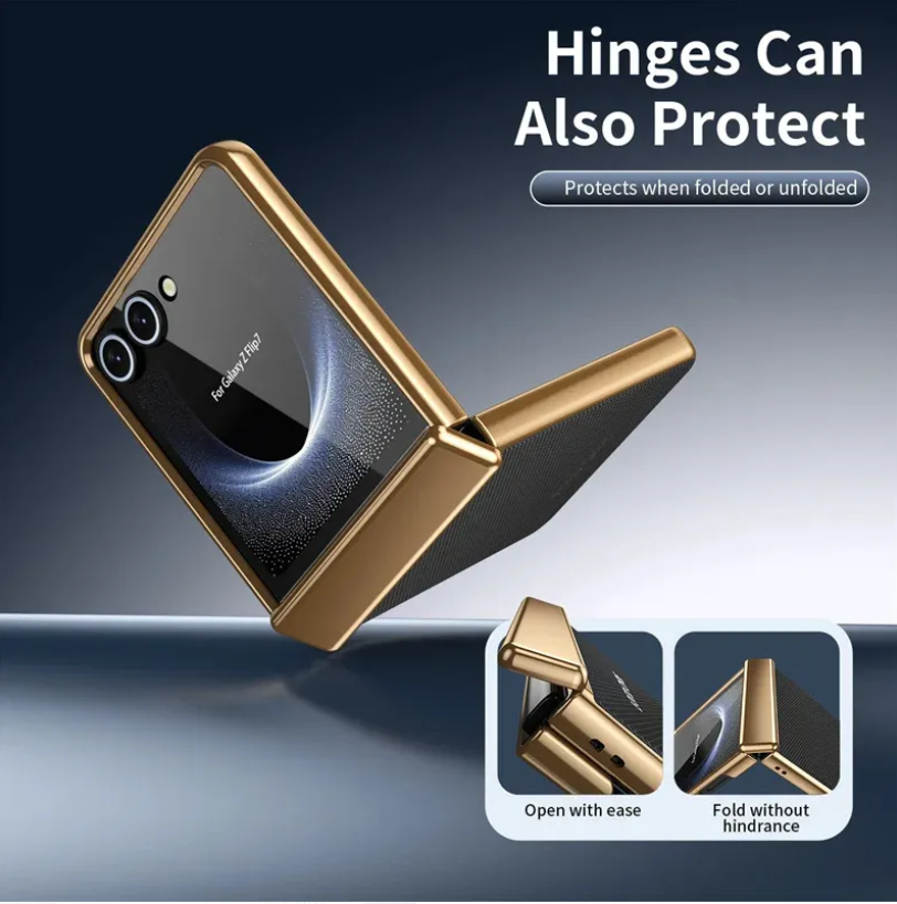 Golden Eclipse Flip Case