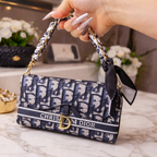 Jacquard Noir Clutch Case