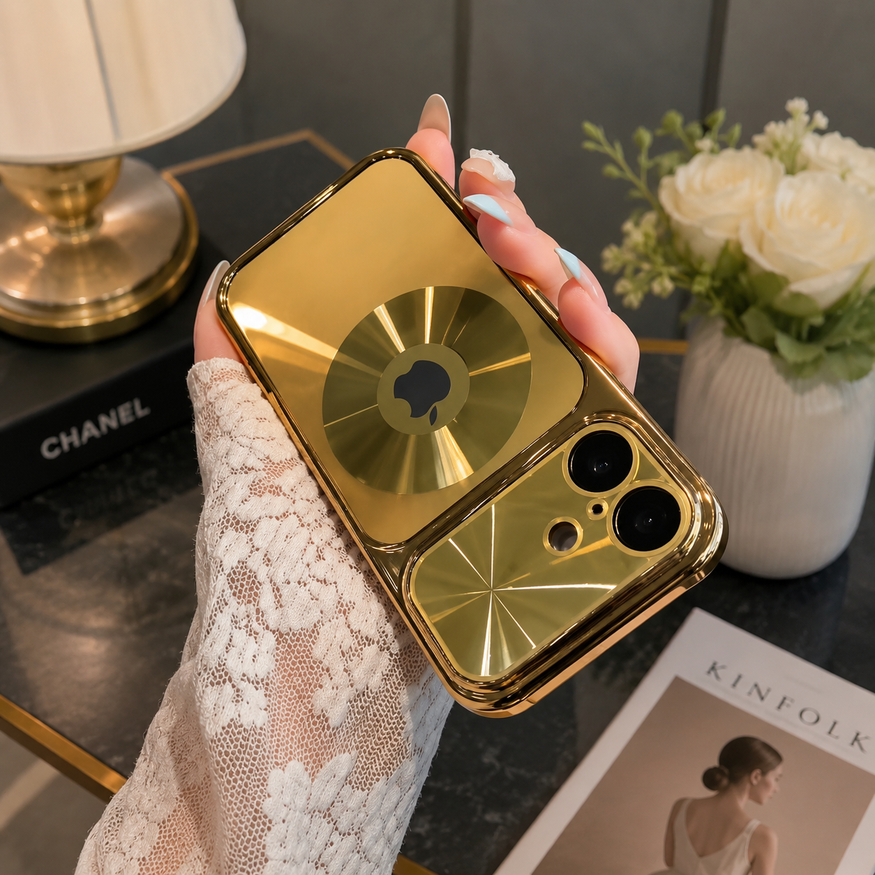 Gold Texture Orbit Case