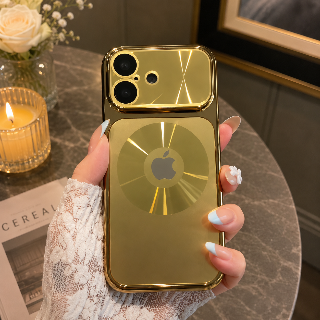 Gold Texture Orbit Case