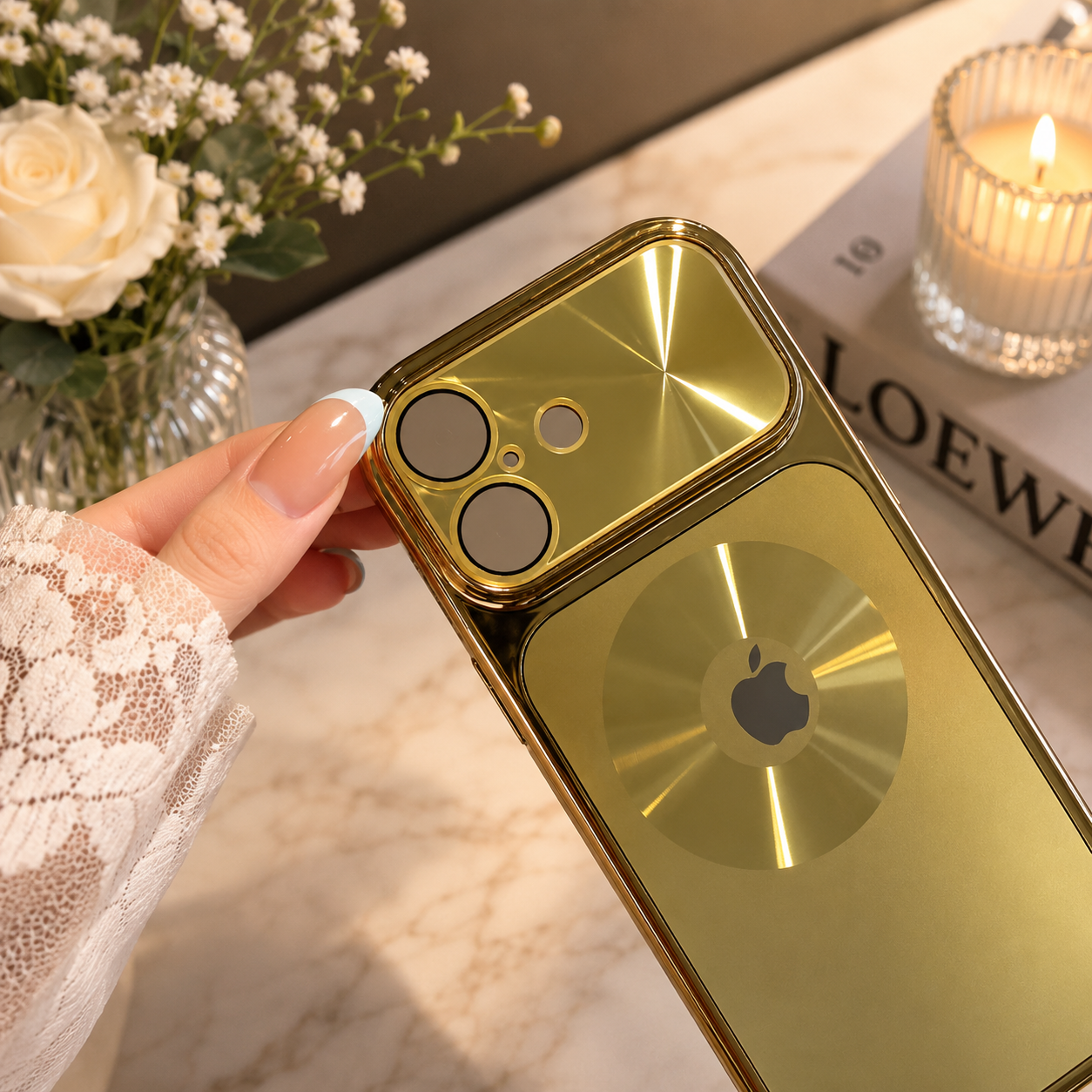 Gold Texture Orbit Case