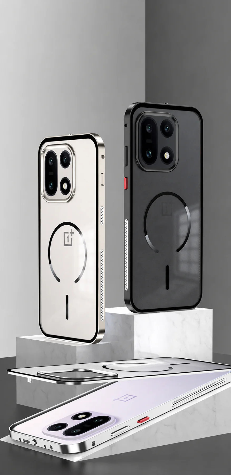 OnePlus - Metallic Frosted Luxury Bumper Case