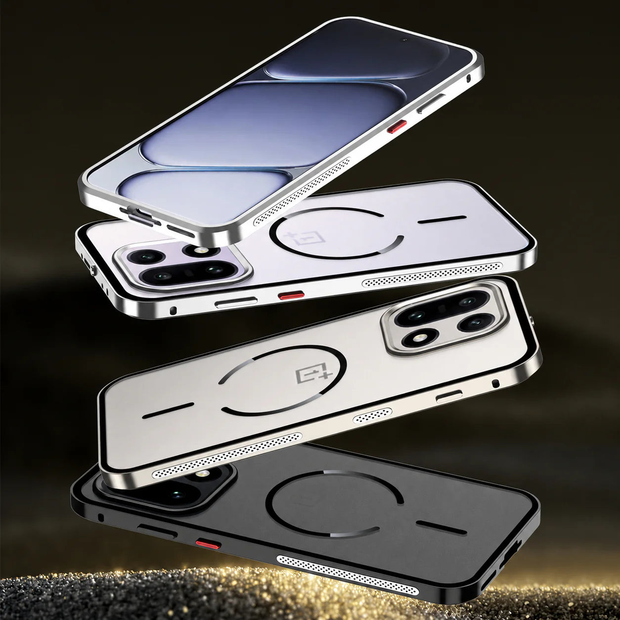 OnePlus - Metallic Frosted Luxury Bumper Case
