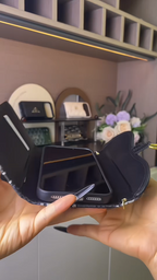 Jacquard Noir Clutch Case