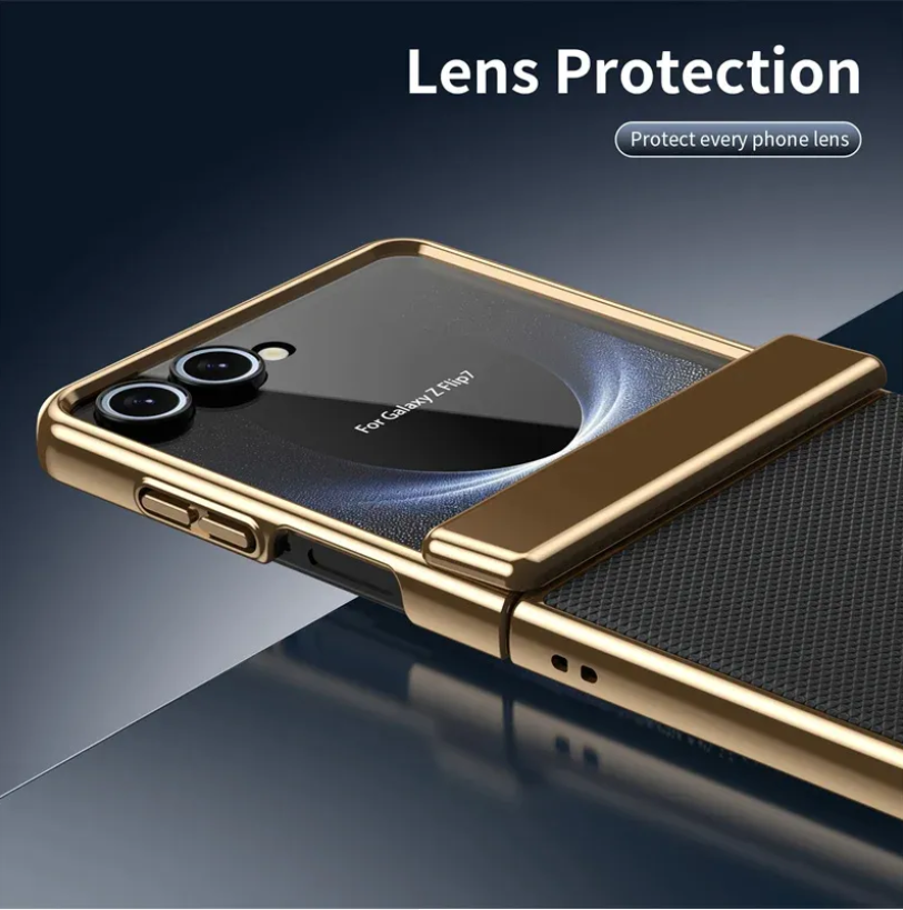 Golden Eclipse Flip Case