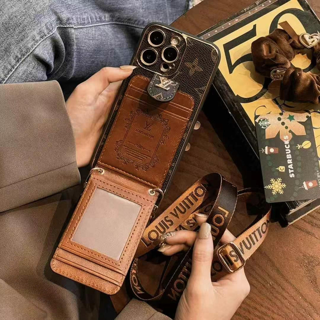 Leather Wallet Case With Sling