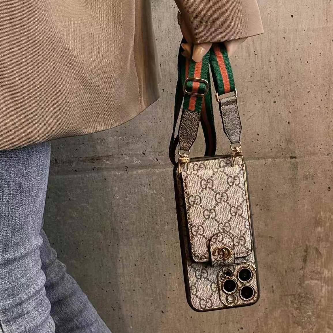 Leather Wallet Case With Sling