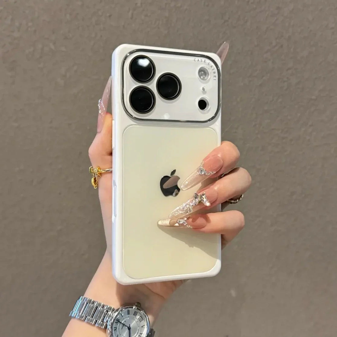 Gradient Contrast Crystal Lens Case