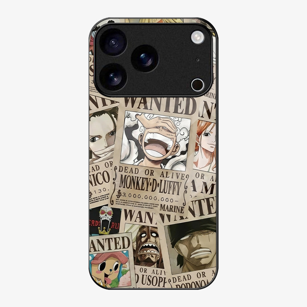 Wanted One Piece Luffy Anime Case