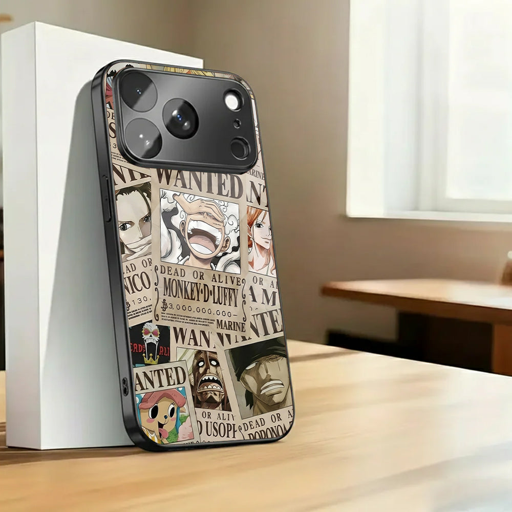 Wanted One Piece Luffy Anime Case
