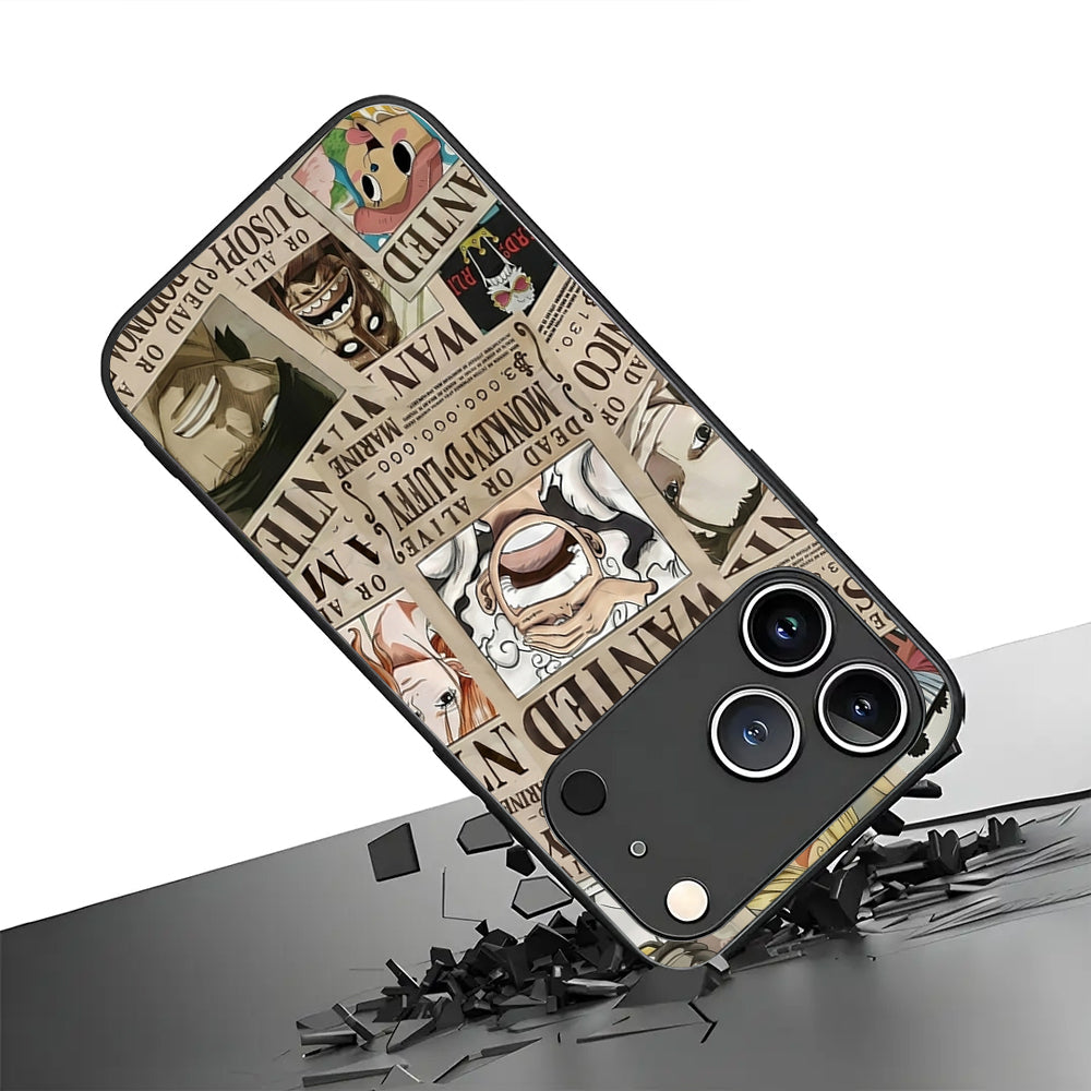 Wanted One Piece Luffy Anime Case