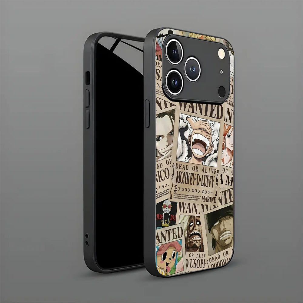 Wanted One Piece Luffy Anime Case