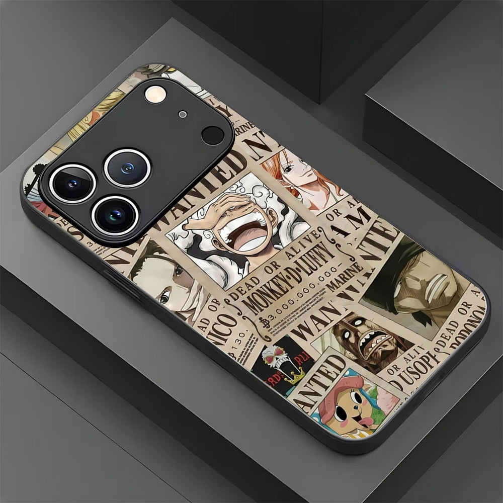 Wanted One Piece Luffy Anime Case