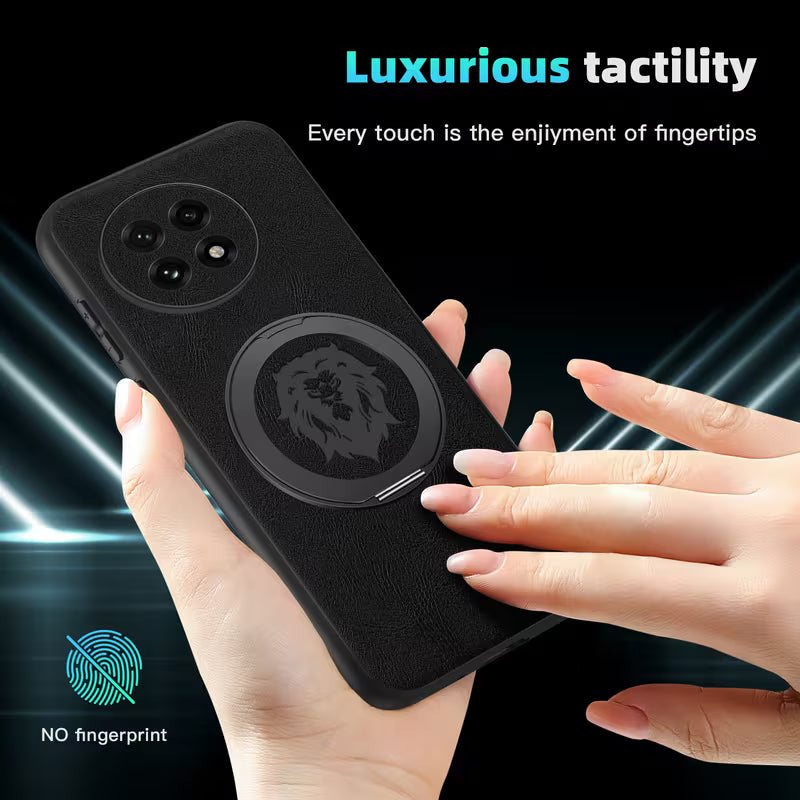 Faux Leather Case With Rotatable Kickstand