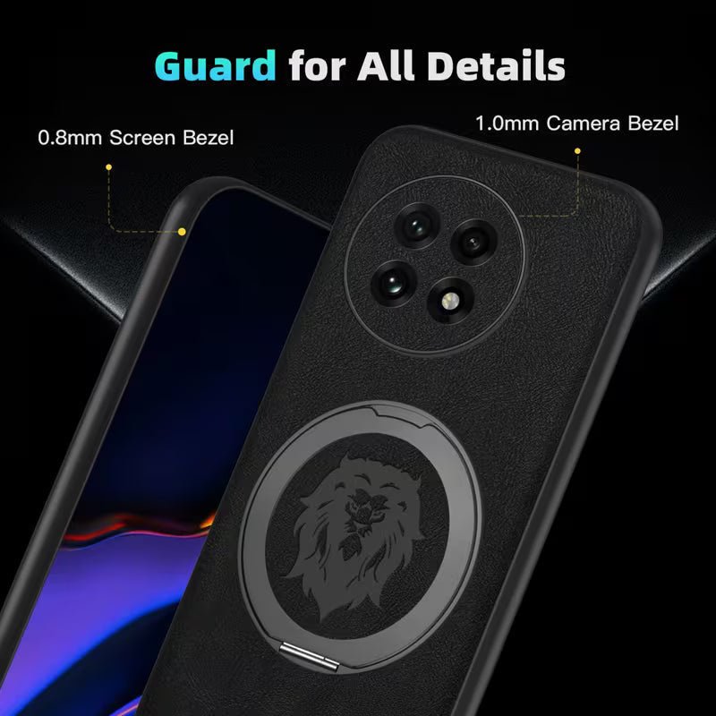 Faux Leather Case With Rotatable Kickstand