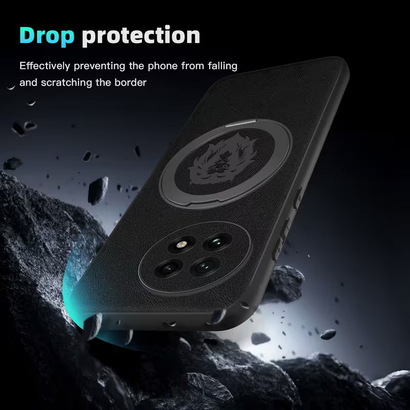 Faux Leather Case With Rotatable Kickstand