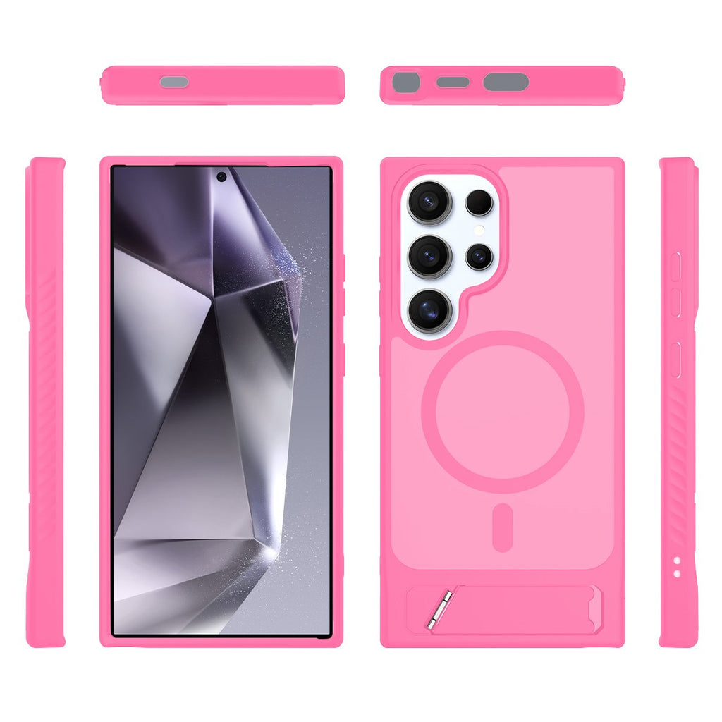 Magnetic Translucent Folding Bracket Case