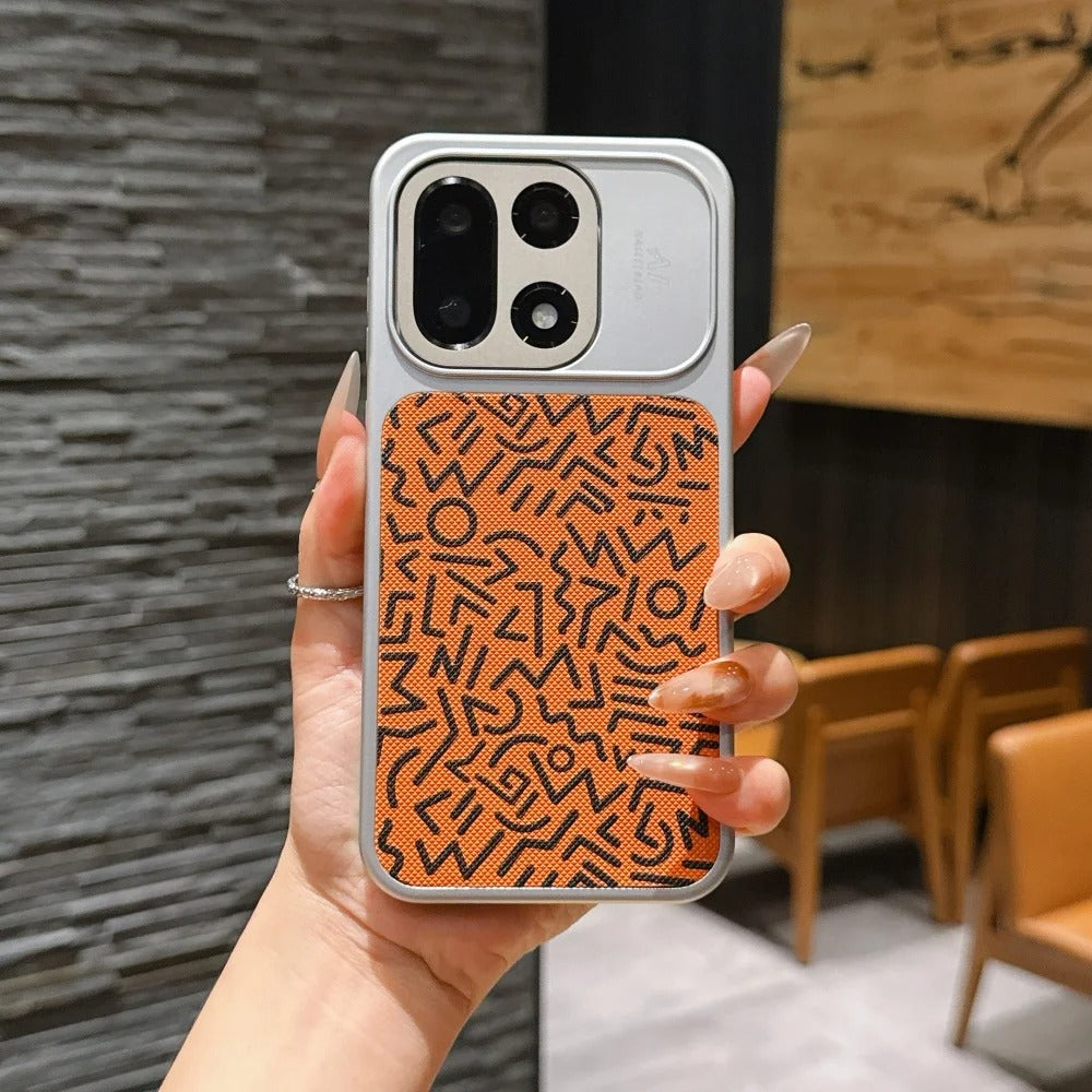 Magsafe Graffiti Painted Leather Case