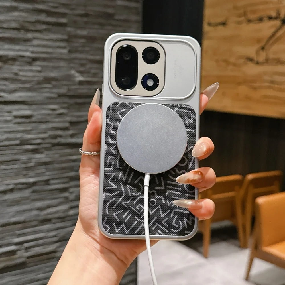 Magsafe Graffiti Painted Leather Case