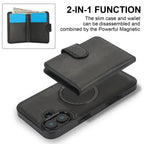 Detachable Magsafe Magnetic Wallet Stand Case