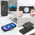 Detachable Magsafe Magnetic Wallet Stand Case
