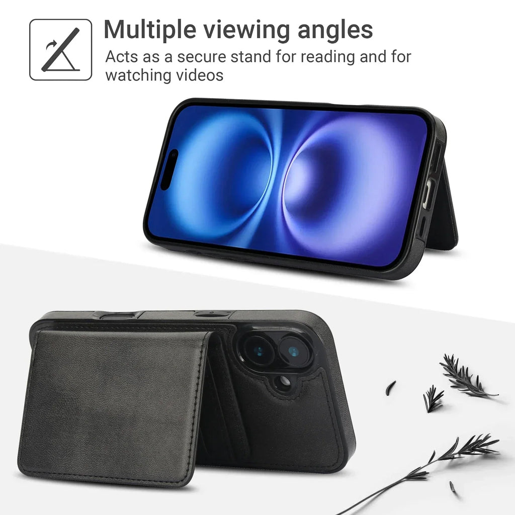 Detachable Magsafe Magnetic Wallet Stand Case