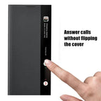 PU Leather Side Window Flip Case